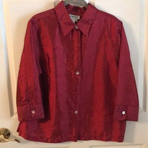Coldwater Creek shimmer red top